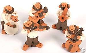 Jewish Judaica Hasidic Klezmer Music Cute Pottery Band, Art from 