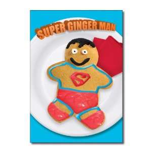   Super Gingerman Funny Merry Christmas Greeting Card: Office Products