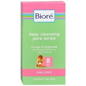  BIORE DEEP CLEAN PORE STRIP Pack of 8 by KAO BRANDS 