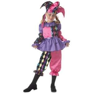  Childs Harlequin Jester Costume (Size Small 6 8) Toys 