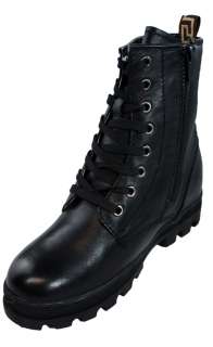 CALDEN M110   3 Women High Heel Black Leather Sneakers  