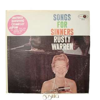Rusty Warren Songs for Sinners 1960 Jubilee Comedy LP  