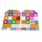 Children Colored Plastic House Building Block Jigsaw Puzzle Toy 44 Pcs