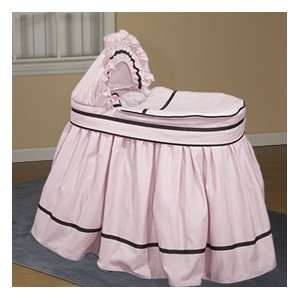    Pink Friendship Bassinet Liner/Skirt and Hood   17x31: Baby