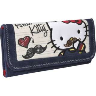  Loungefly Hello Kitty Mustache Wallet (Tan with Colored 