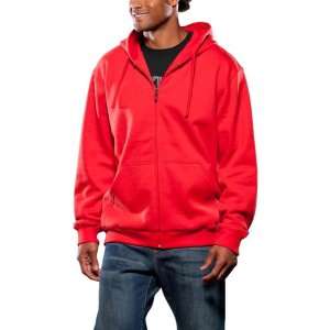 Oakley Icon Front Fleece Mens Hoody Zip Fashion Sweatshirt   Red Line 