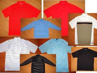 LOT of 8 NIKE GOLF & FACONNABLE POLO SHIRTS LARGE MENS L  