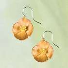   poppy flower earrings michael michaud jewelry one day shipping