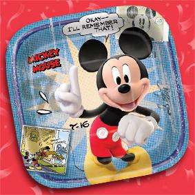 MICKEY MOUSE Party Supplies PLATES x24 Birthday PLUTO  