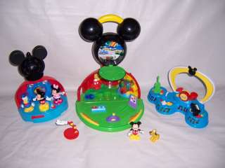 Mickey Mouse Clubhouse Lot Playset Toys Figures Bandstand Minnie 