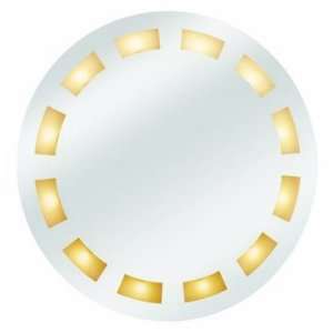   64070 MFR Reflections Round illuminated Mirror, Molded Frosted Glass