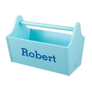  Personalized Toy Caddy   Ice Blue   Print Script Print 