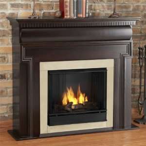   Flame Mount Vernon Indoor Gel Fireplace in Dark Walnut: Home & Kitchen