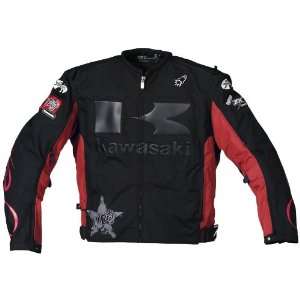 Joe Rocket Kawasaki Industry Mens Textile Motorcycle Jacket Black/Red 
