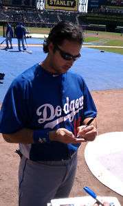 ANDRE ETHIER LOS ANGELAS DODGERS SIGNED MLB BALL *PROOF  