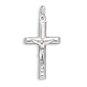   Sterling Silver Classic Italian Crucifix Pendant West Coast Jewelry