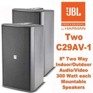  JBL C29AV 1 Indoor Outdoor 600 Watt 8 Mountable 70V Speakers 