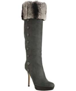 Christian Dior grey nubuck Polaire platform boots   up to 70 