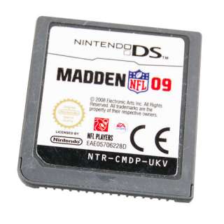 Nintendo DS Lite DSi XL GAME Madden NFL 09 (DS,2008)  