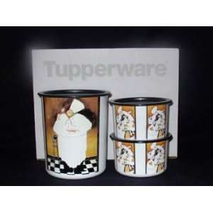  Tupperware Fat Chef Canister Gift Set