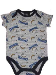 NFL Infant San Diego Chargers Boys Baby Onesie 0 18 Months  