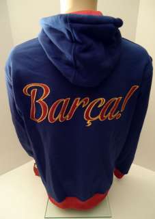 FC Barcelona Soccer Blue Hoodie Jacket Football New FCB XLarge XL 