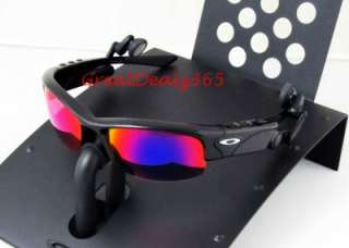 OAKLEY THUMP PRO  SUNGLASSES POLISHED BLACK POSITIVE +RED XL 
