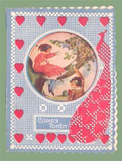 vintage valentine card cupid s token to my valentine oh what a
