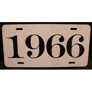  1966 YEAR LICENSE PLATE Automotive