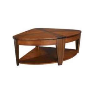   00 Oasis Wedge Lift Top Cocktail Table in Medium Brow