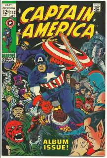 CAPTAIN AMERICA #112 FN/VF 7.0 LAST JACK KIRBY ART SILVER AGE RECOVERY 