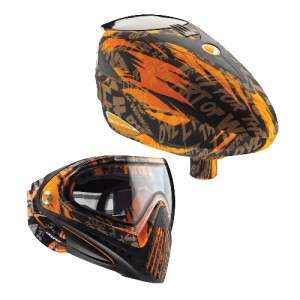 Dye 2012 Rotor Paintball Loader Hopper + i4 Goggle Mask Combo   Orange 