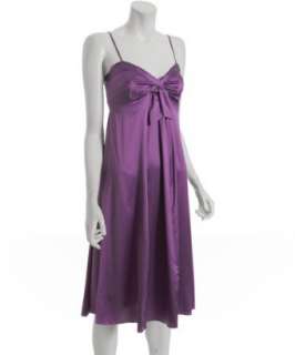 Rebecca Taylor lupine charmeuse knot front cami dress   up to 