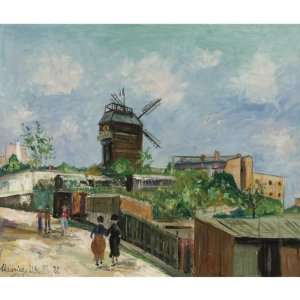   Maurice Utrillo   24 x 24 inches   Le Moulin de la 