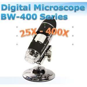  USB Microscope Video Camera 25X~400X 1.3M 8 LED Camera 