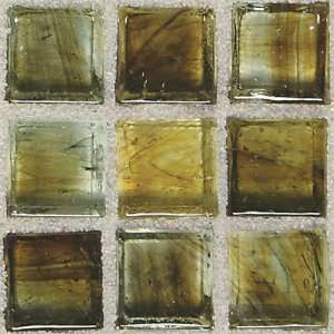 Classic Glass Tiles 5/8 x 1 1/4 Mosaic Gentle Earth