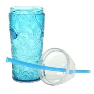   . Lil Chiller Torpedo Drink Beverage Portable Cup w/ Straw Turquoise