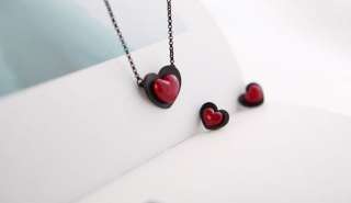 NEW Premier Design Jewelry Set Rose Lady Heart studs earrings 