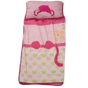  Pink Monkey Nap Mat by Lambs & Ivy Baby