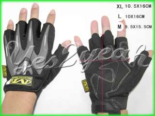 2011 New Style Cotton Grey Black Gloves Motorcycle Glove Fingerless 