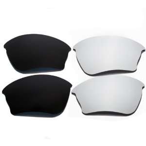   Black + Titanium Lenses For Oakley Half Jacket XLJ
