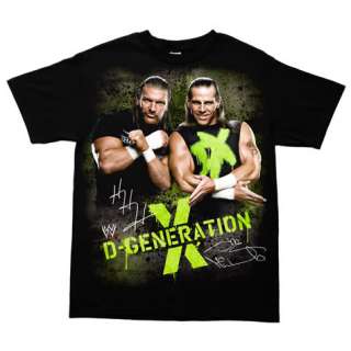 DX D Generation X Signature T shirt WWE Authentic  