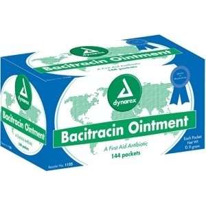  Ointment Bactarin foil packets .9 gram   144 ct   Dynarex 