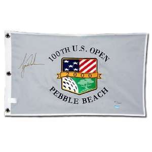   Tiger Woods Signed 2000 US Open Flag Unframed UDA