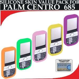 Silicone Skin 5 pc. Value Pack for your Palm Centro 685 (Purple, Light 