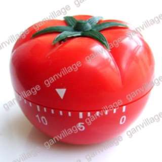 TOMATO RESIN KITCHEN TIMER Alarm 60 MINUTE Dining cook  