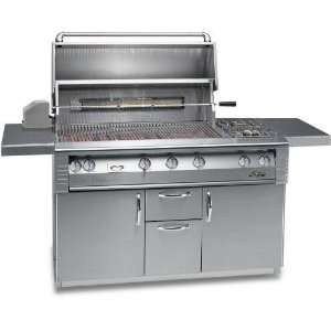   Propane Gas Grill On Cart With Side Burner And Rotisserie Patio, Lawn