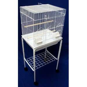  Brand New Bird Cage Cages 18x14x44 With Stand 5824Wht/S 