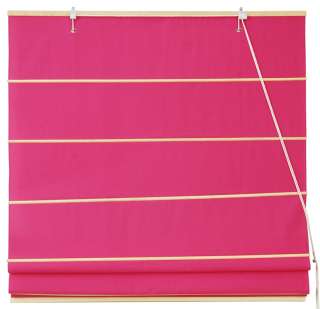 Oriental Furniture Cotton Roman Shades   Pink   48  