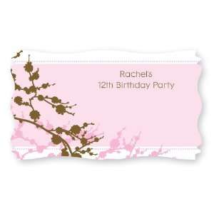  Cherry Blossom   Set of 8 Personalized Birthday Party Name 